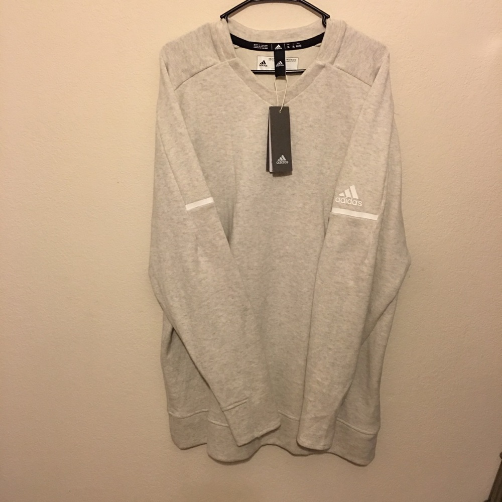 Addidas sports shirt size XL cream Mel/onix  NWT.